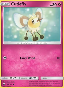Cutiefly, Burning Shadows Nº 95 Normal