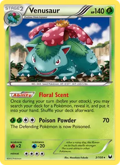 Venusaur, Dark Explorers No. 3