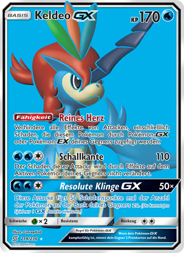 Keldeo GX, Bund der Gleichgesinnten Nº 219