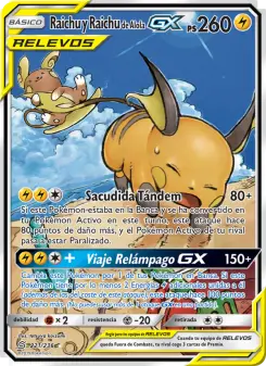Raichu y Raichu de Alola GX, Mentes Unidas Nº 221 Normal