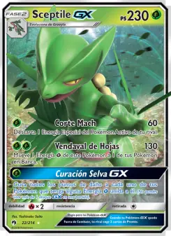 Sceptile GX, Truenos Perdidos No. 22 Normal