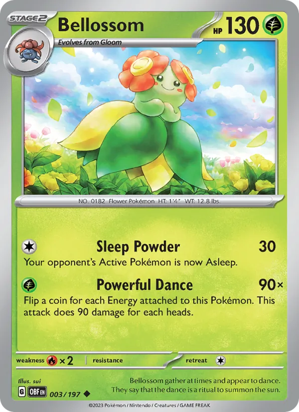 Bellossom, Obsidian Flames No. 003