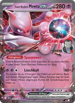 Team Rockets Mewtu-ex, Ewige Rivalen Nº 081 Holo