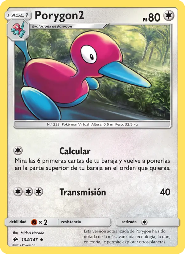 Porygon2, Sombras Ardientes No. 104