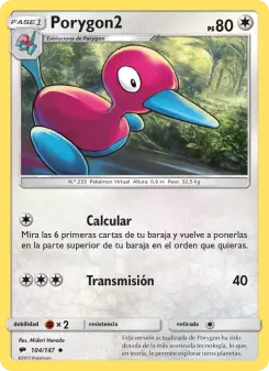 Porygon2, Sombras Ardientes No. 104 Normal