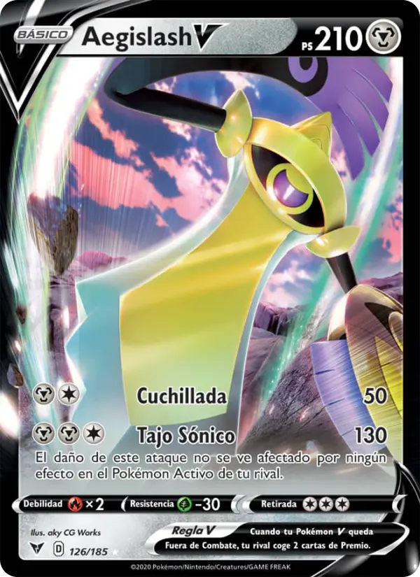 Aegislash V, Voltaje Vívido No. 126