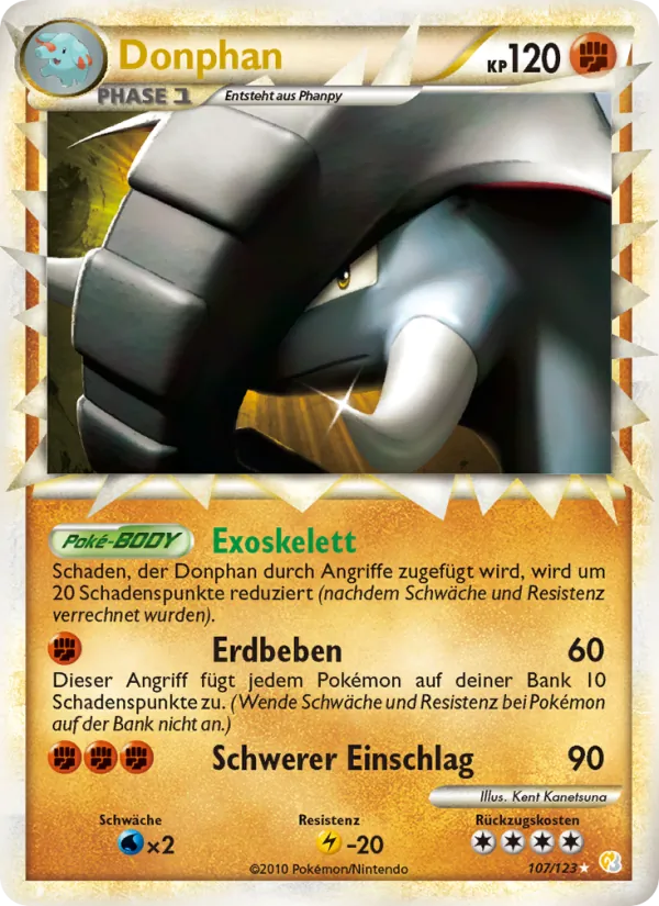 Donphan, HeartGold SoulSilver Nº 107