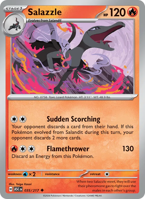 Salazzle, Ascended Heroes Nº 035