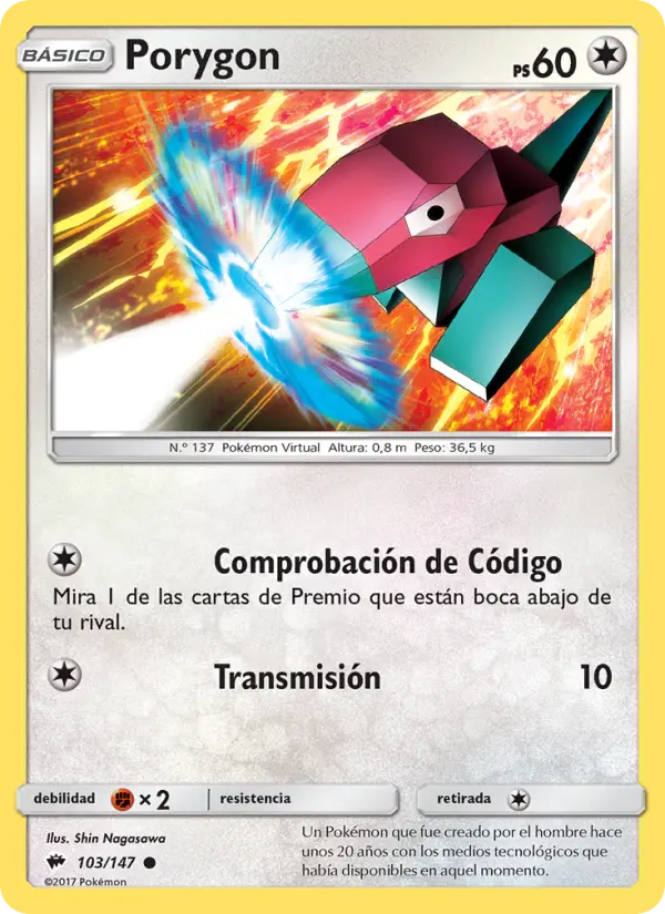 Porygon, Sombras Ardientes No. 103
