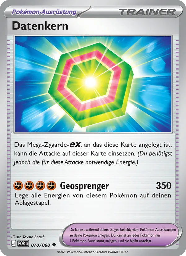 Datenkern, Optimale Ordnung Nº 070