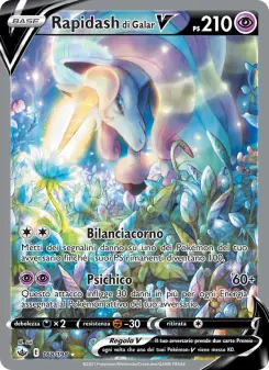 Rapidash di Galar V, Regno Glaciale Nº 168 Holo