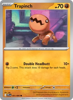 Trapinch, Phantasmal Flames No. 051 Normal