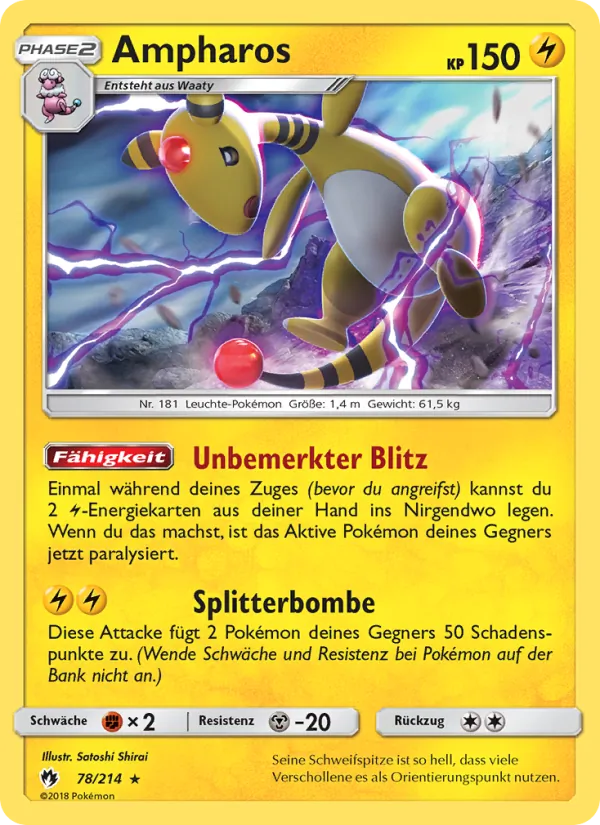 Ampharos, Echo des Donners No. 78
