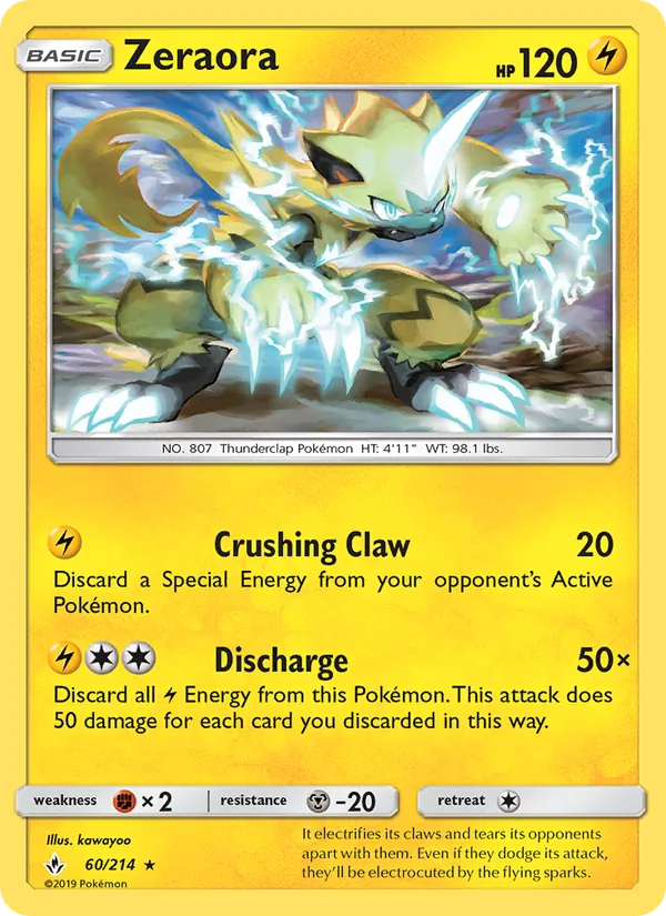 Zeraora, Unbroken Bonds No. 60