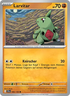 Larvitar, Reisegefährten Nº 080 Normal