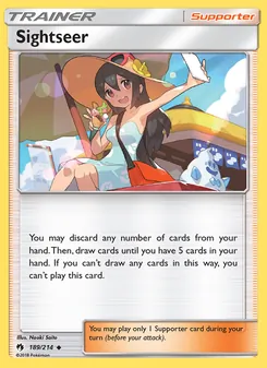 Sightseer, Lost Thunder Nº 189 Normal