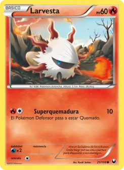 Larvesta, Oscuros Exploradores No. 21 Normal
