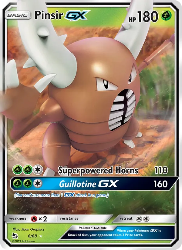 Pinsir GX, Hidden Fates Nº 6