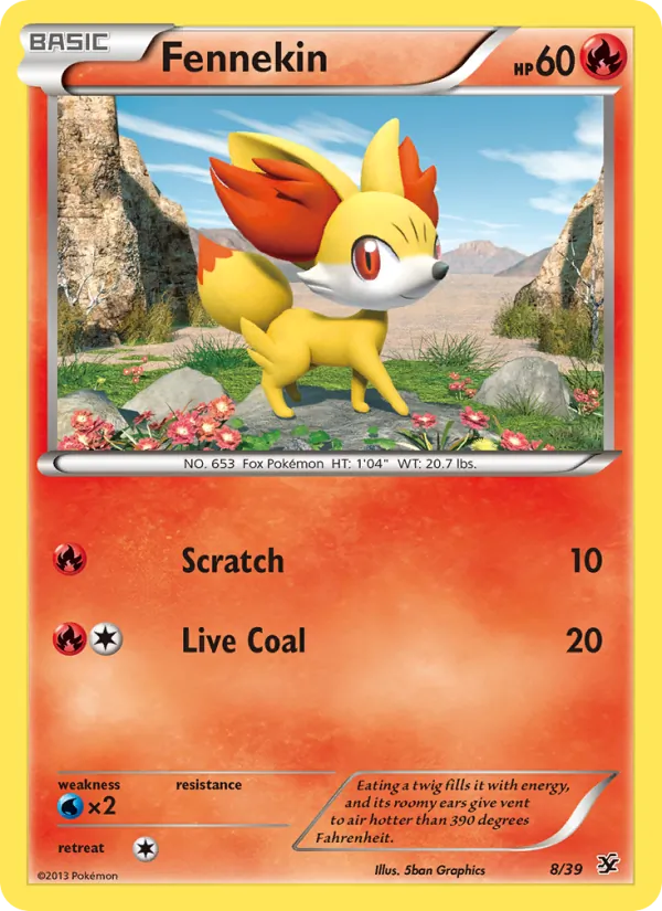 Fennekin, Kalos Starter Set No. 8