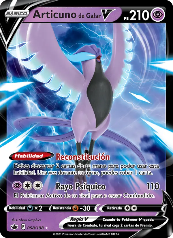 Articuno de Galar V, Reinado Escalofriante No. 58