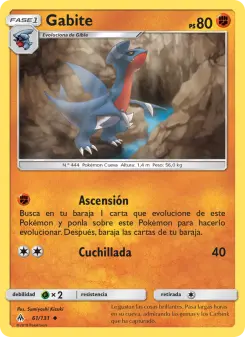 Gabite, Luz Prohibida Nº 61 Normal