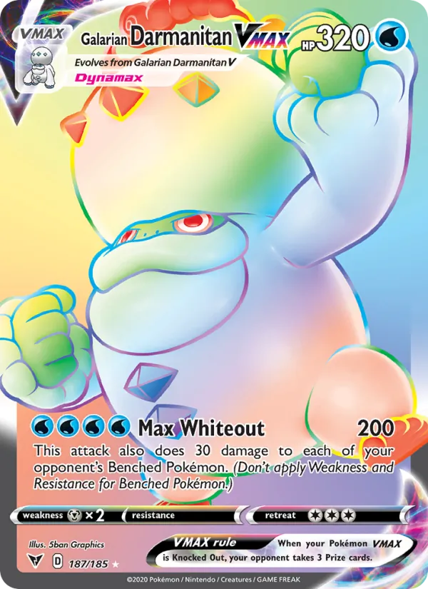 Galarian Darmanitan VMAX, Vivid Voltage No. 187