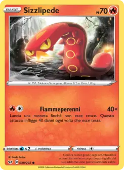 Sizzlipede, Spada e Scudo No. 38 Normal