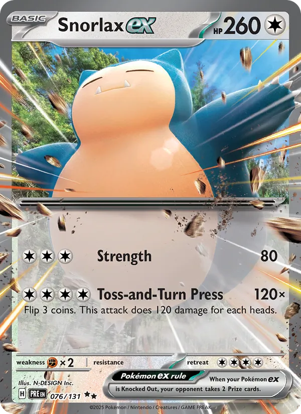 Snorlax ex, Prismatic Evolutions No. 076