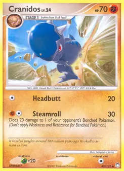 Cranidos, Mysterious Treasures No. 43 Normal