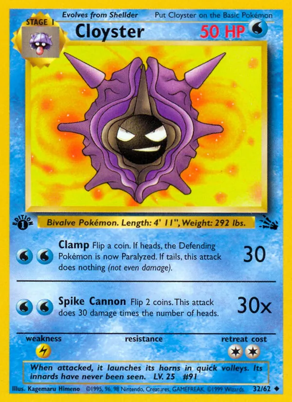 Cloyster, Fossil Nº 32