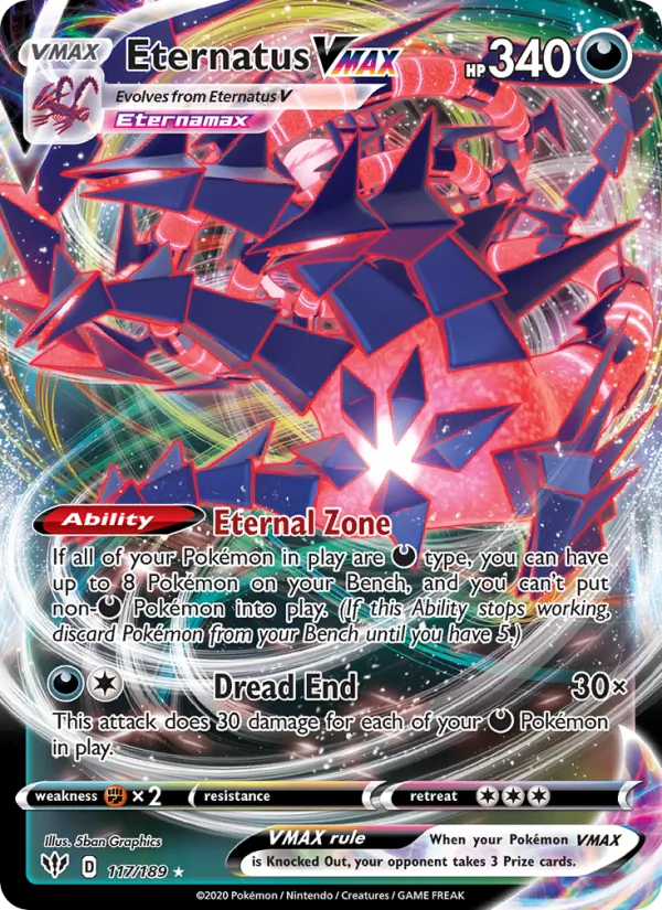 Eternatus VMAX, Darkness Ablaze Nº 117