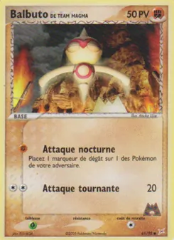 Balbuto de Team Magma, EX Team Magma vs Team Aqua No. 61 Normal