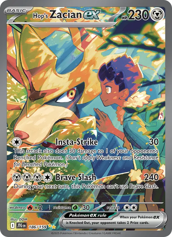 Hop's Zacian ex, Journey Together No. 186