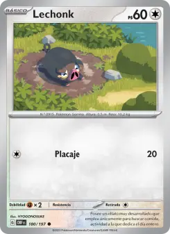 Lechonk, Llamas Obsidianas No. 180 Normal