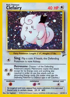 Clefairy, Base Set 2 No. 6