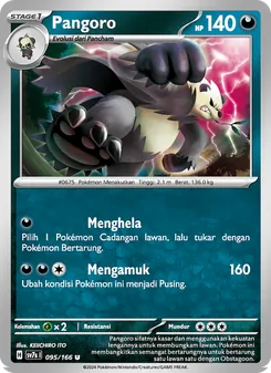 Pangoro, Bimbingan Rasi Nº 095 Normal