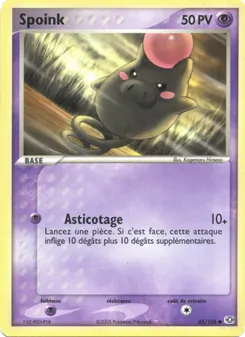 Spoink, EX Émeraude No. 65 Normal