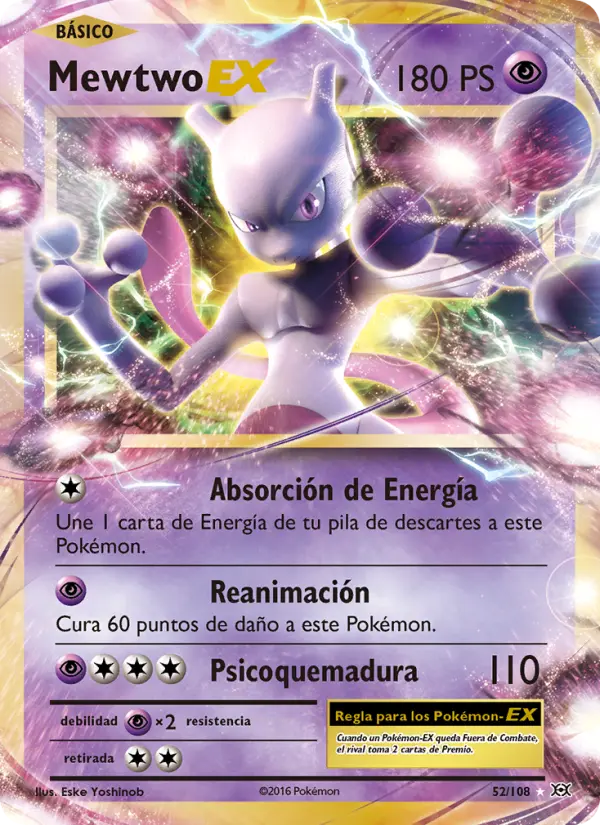 Mewtwo EX, Evoluciones No. 52