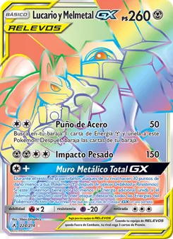 Lucario y Melmetal GX, Vínculos Indestructibles Nº 224 Normal