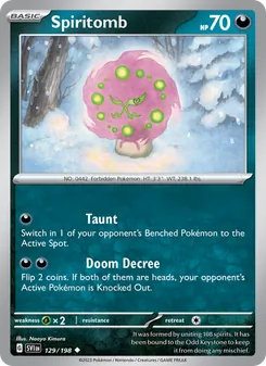 Spiritomb, Scarlet & Violet Nº 129 Normal