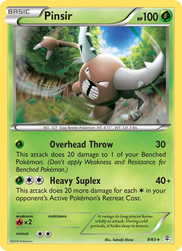 Pinsir, Generations Nº 9