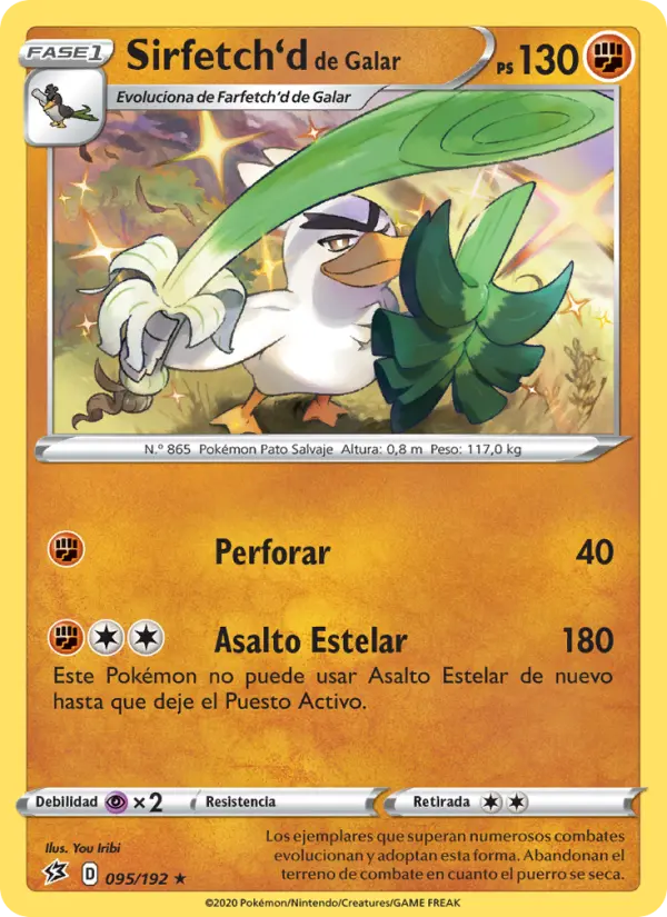 Sirfetch'd de Galar, Choque Rebelde No. 95