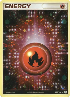 Énergie Feu, EX Émeraude Nº 102 Holo