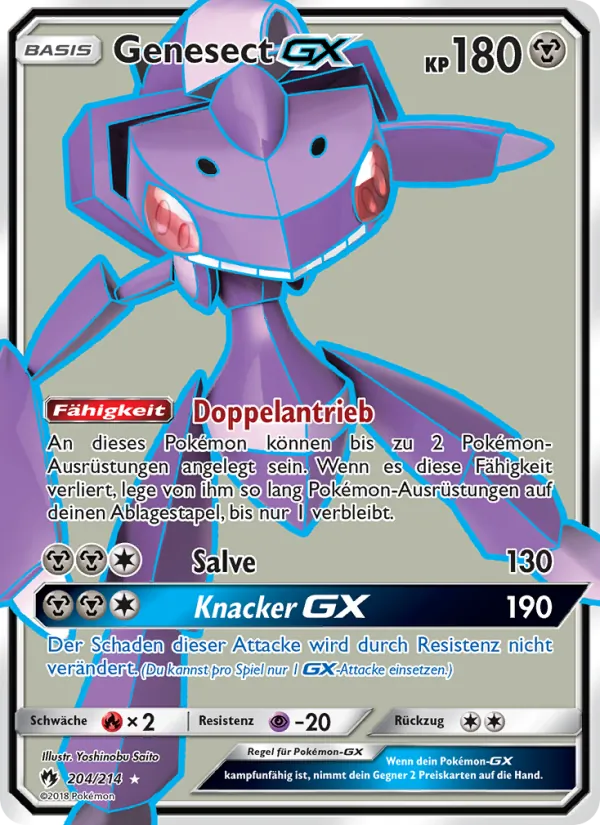 Genesect GX, Echo des Donners No. 204