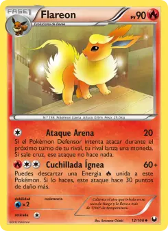 Flareon, Oscuros Exploradores No. 12 Normal