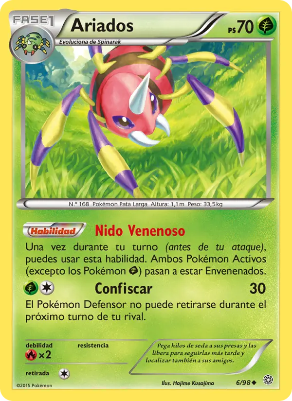 Ariados, Antiguos Orígenes Nº 6