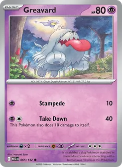 Greavard, Mega Evolution Nº 065 Normal