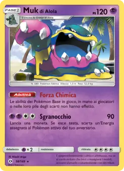 Muk di Alola, Sole e Luna Nº 58 Normal
