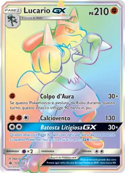 Lucario GX, Apocalisse Di Luce No. 135 Normal