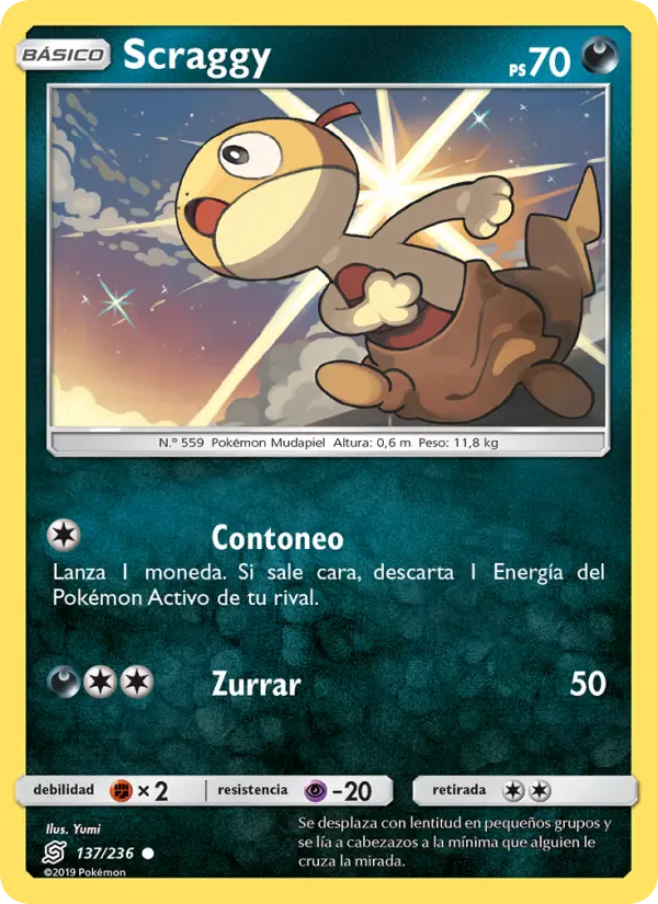 Scraggy, Mentes Unidas Nº 137